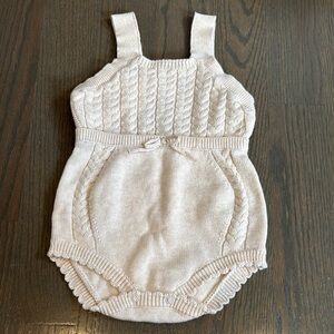 Cat & Jack Baby Girl Oatmeal Sweater Romper/Jumper - 18M